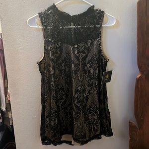 Lace black dressy tank top